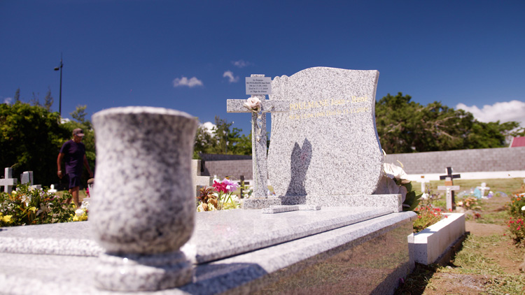 Pierre tombale La Réunion